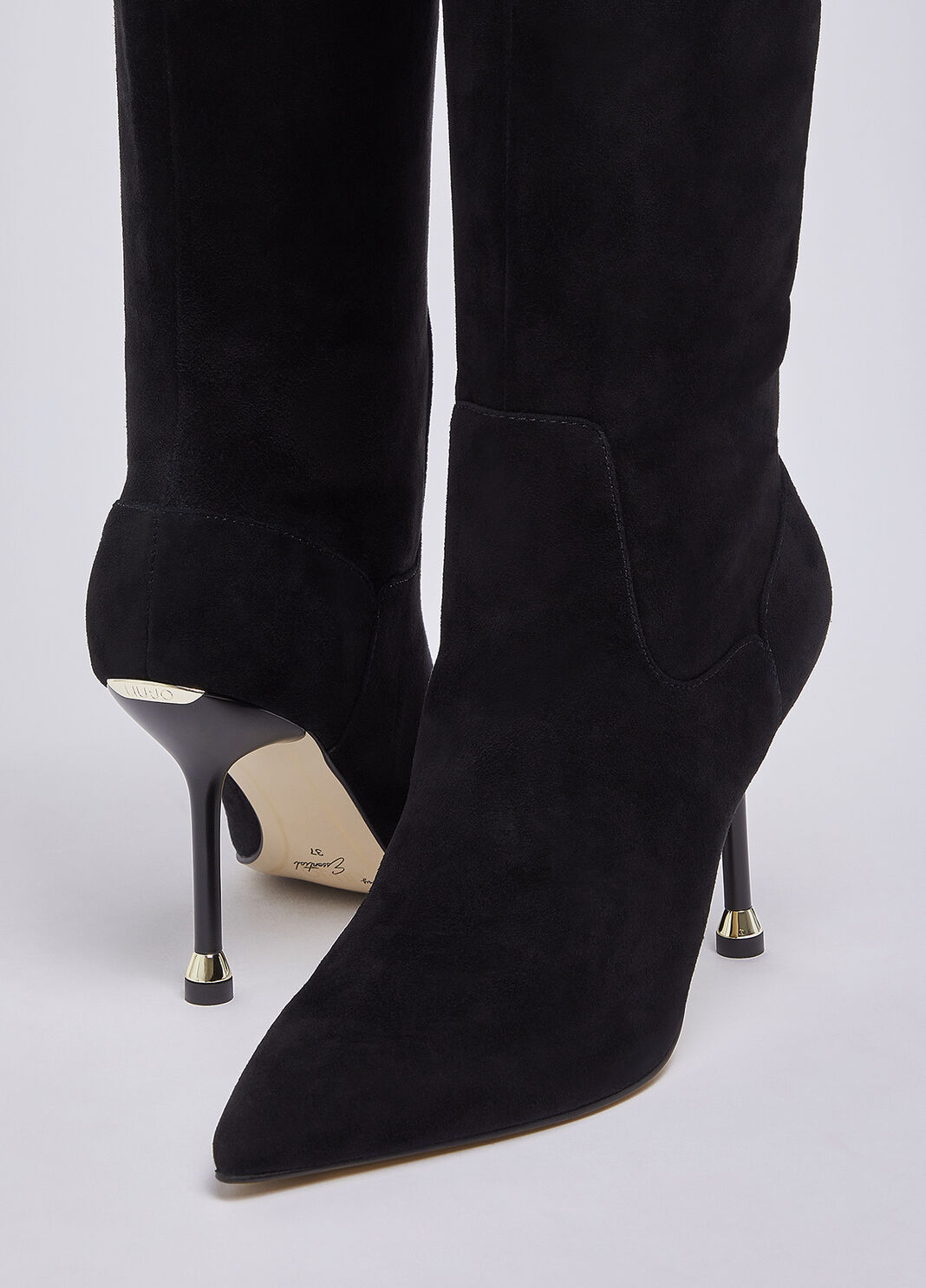 Knee-high boots in suede black Liu Jo - large image number 6