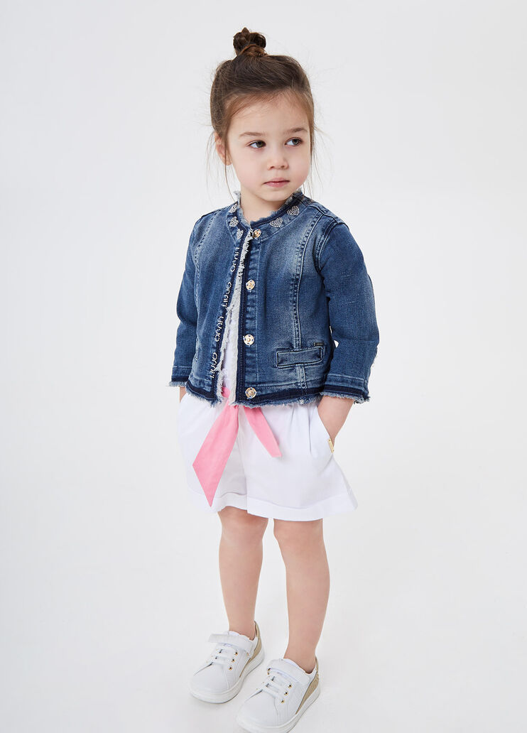 Giacca di jeans bambina Denim blu Liu Jo - large image number 3 Giacca di jeans bambina Denim blu Liu Jo - large image number 3