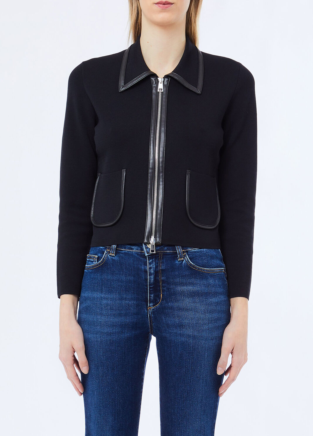 Short knit jacket black Liu Jo - large image number 0