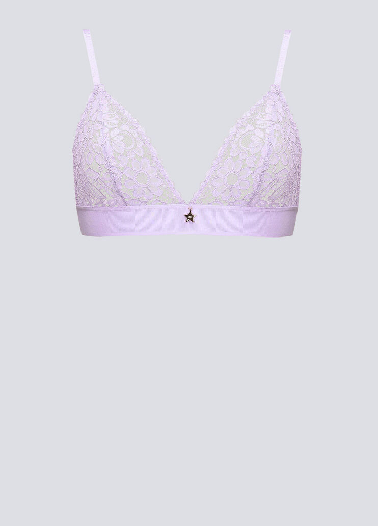 Triangle lace bra lilac Liu Jo - large image number 4 Triangle lace bra lilac Liu Jo - large image number 4
