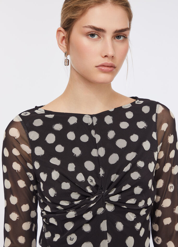 Liu Jo Better T-shirt black polka-dots Liu Jo - large image number 2