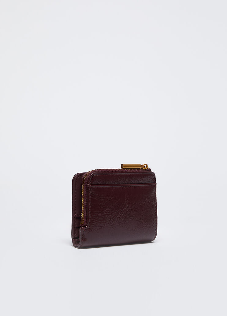 Glossy wallet with zip burgundy Liu Jo - large image number 1 Glossy wallet with zip burgundy Liu Jo - large image number 1