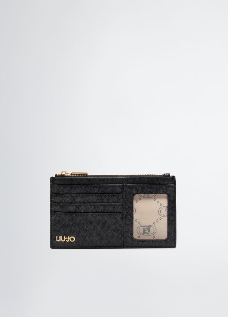 Card holder with zip black Liu Jo - medium