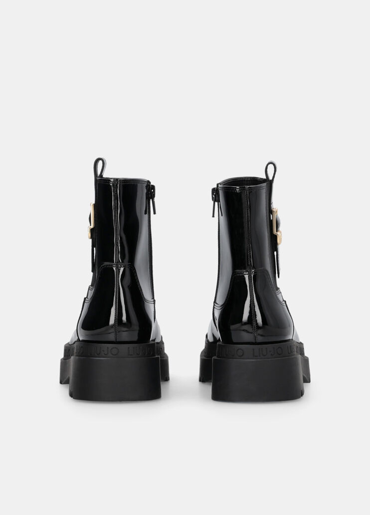 Patent leather platform ankle boots black Liu Jo - large image number 6 Patent leather platform ankle boots black Liu Jo - large image number 6