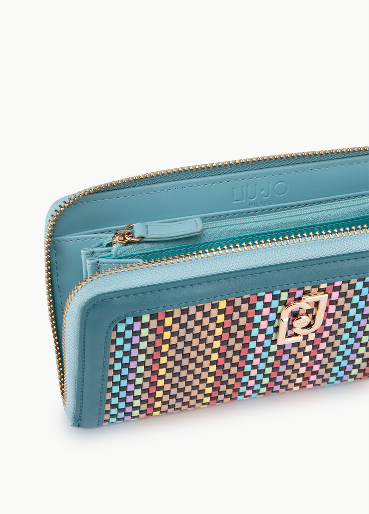 Wallet with multi-coloured weaves Multicolour Liu Jo - large image number 3