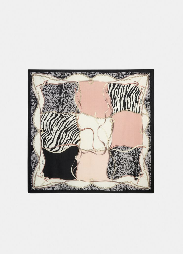 Stola stampata nero Liu Jo - large image number 2