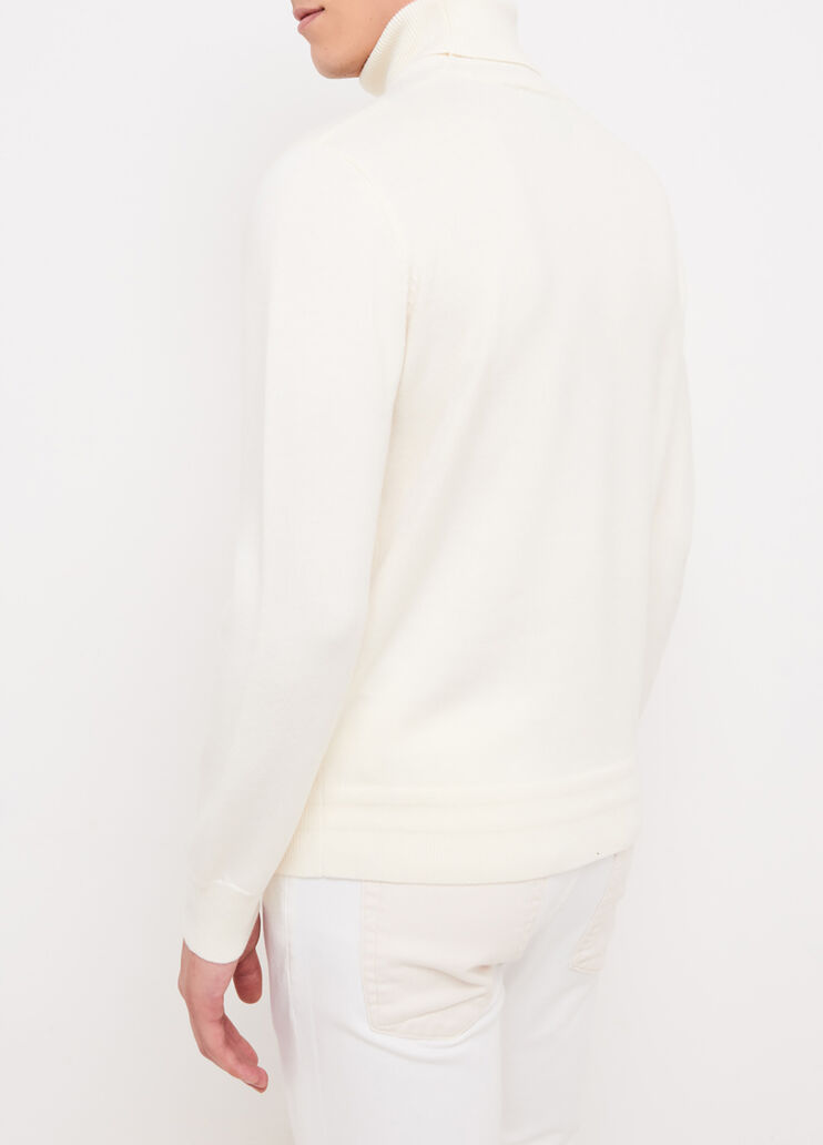 Rollkragenpullover aus Wolle Weiß Liu Jo - large image number 1