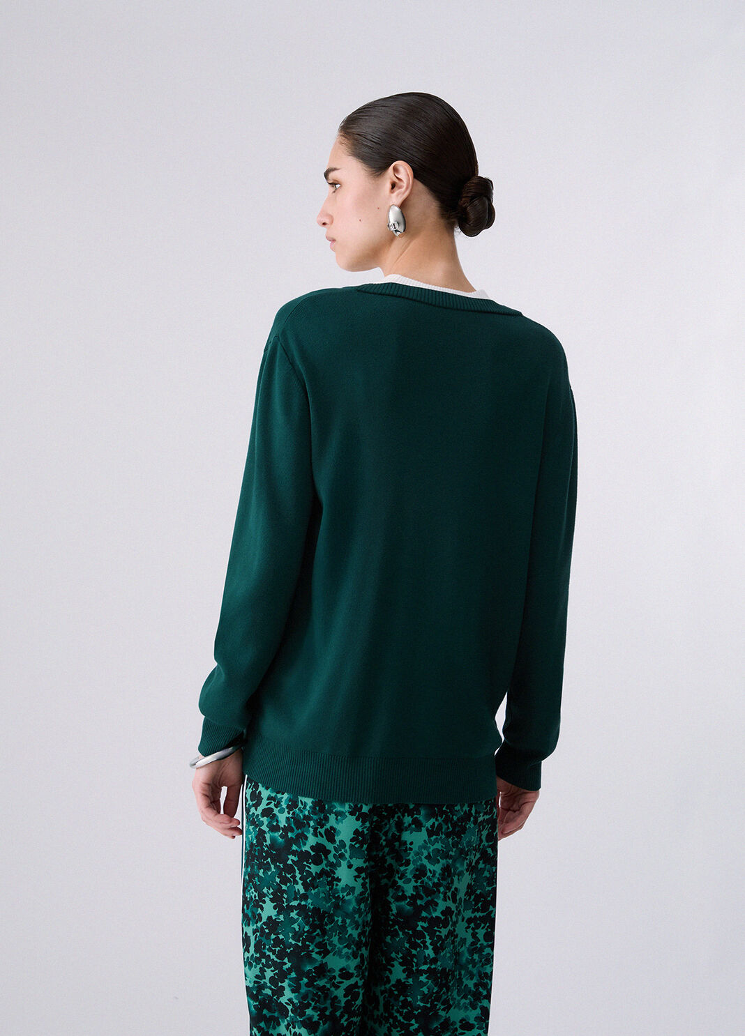 Cardigan two-tone green Liu Jo - large image number 1