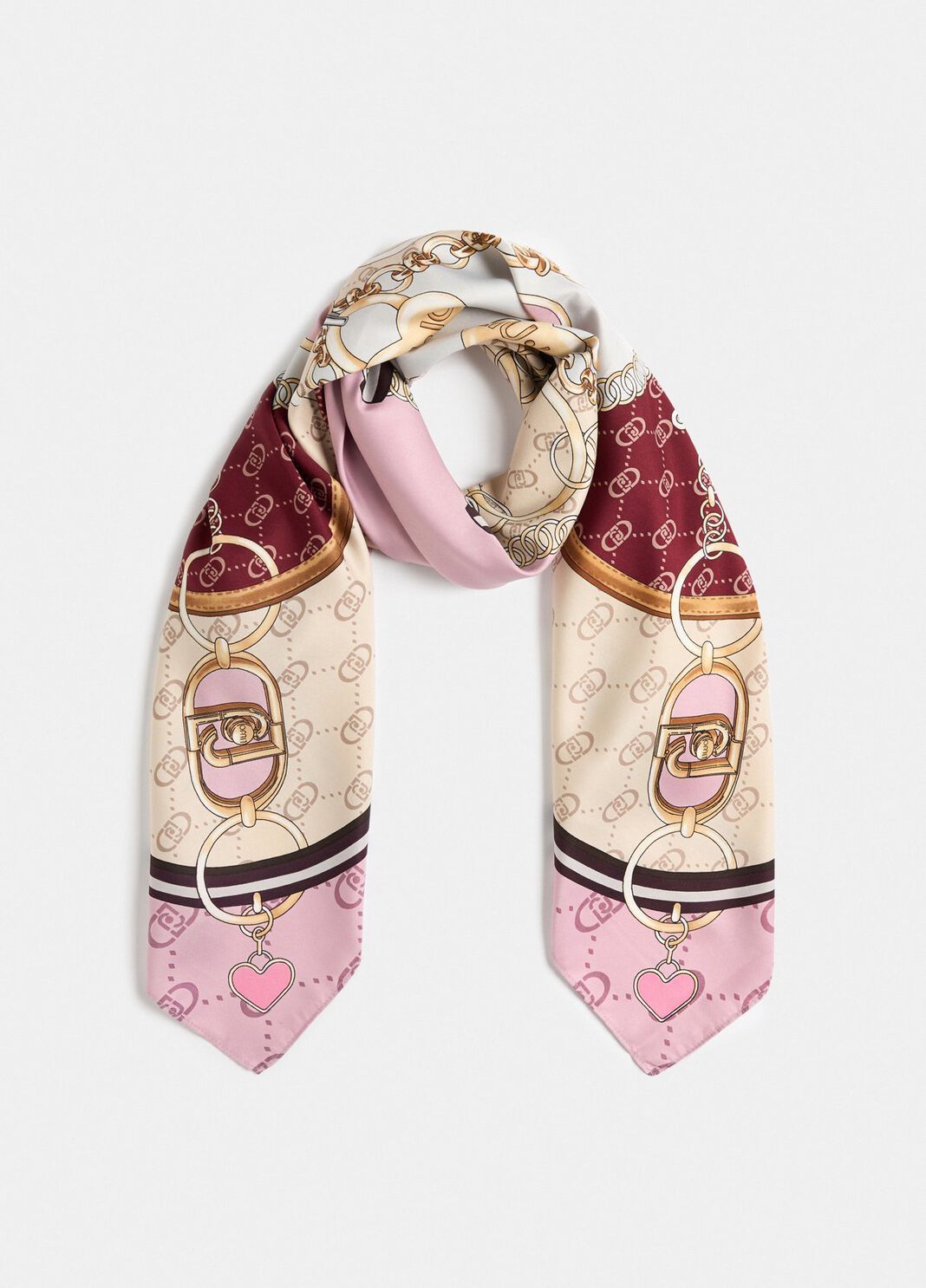 Foulard avec imprim&eacute; lilas Liu Jo - large image number 0