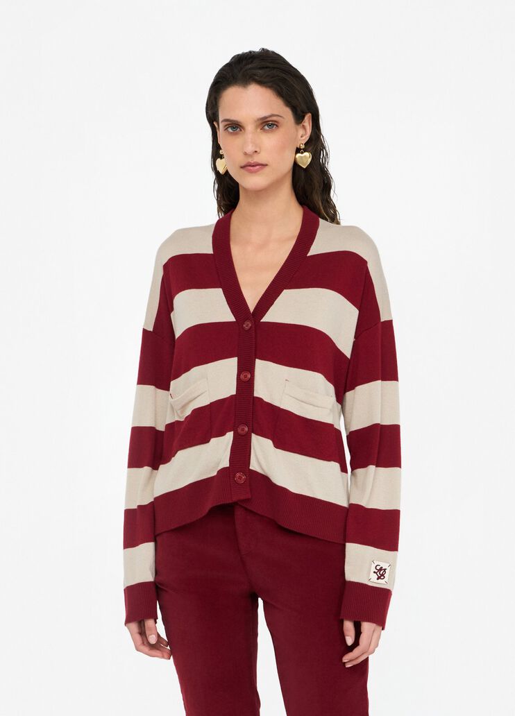 Striped cardigan red Liu Jo - medium Striped cardigan red Liu Jo - medium