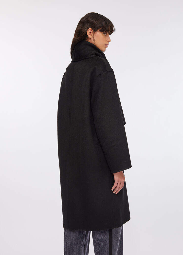 Wool coat with scarf black Liu Jo - large image number 1 Wool coat with scarf black Liu Jo - large image number 1