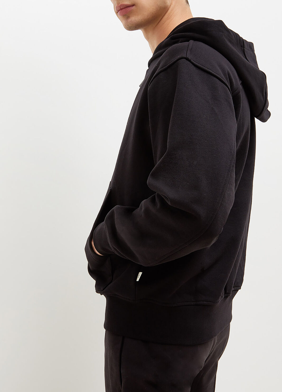 Sweat avec zip et capuche noir Liu Jo - large image number 1