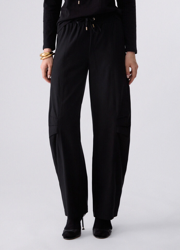 Wide-leg trousers black Liu Jo - medium
