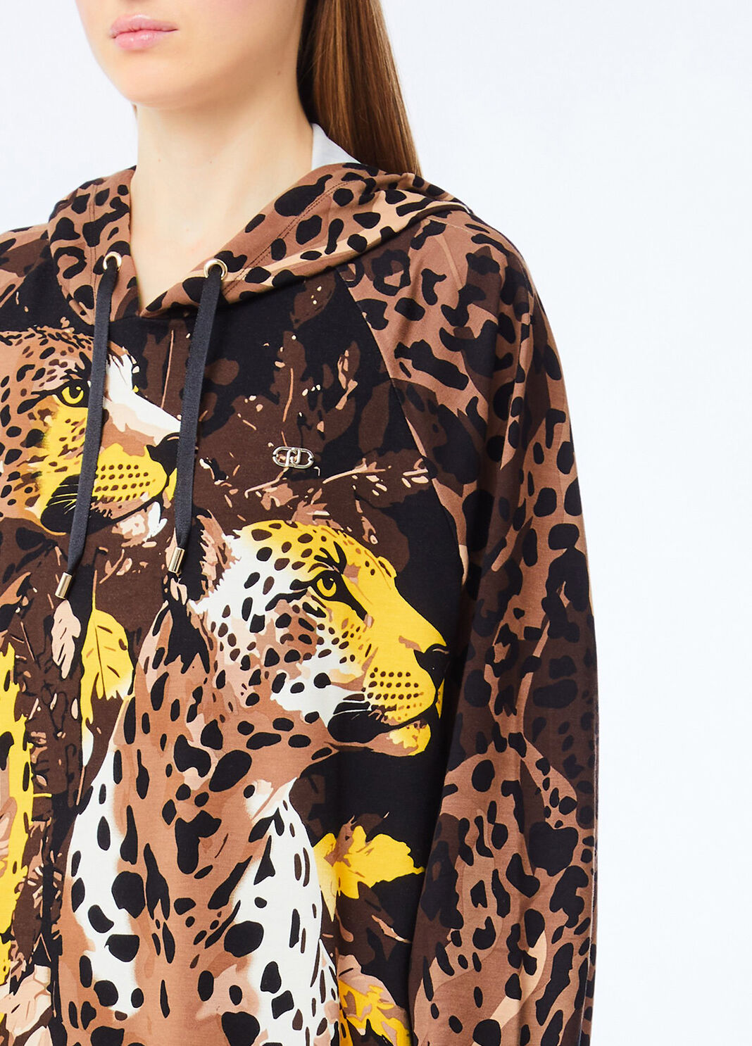 Sweatshirt with animal print chocolate Liu Jo - large image number 2