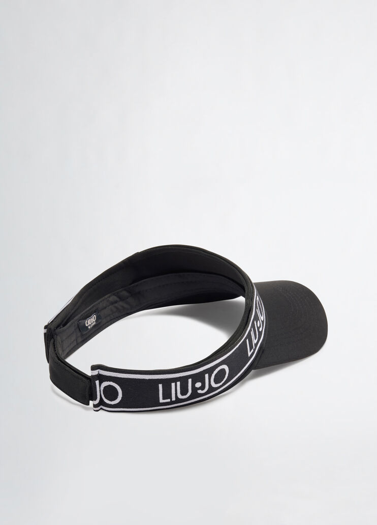 Sun visor with logo black Liu Jo - large image number 2 Sun visor with logo black Liu Jo - large image number 2