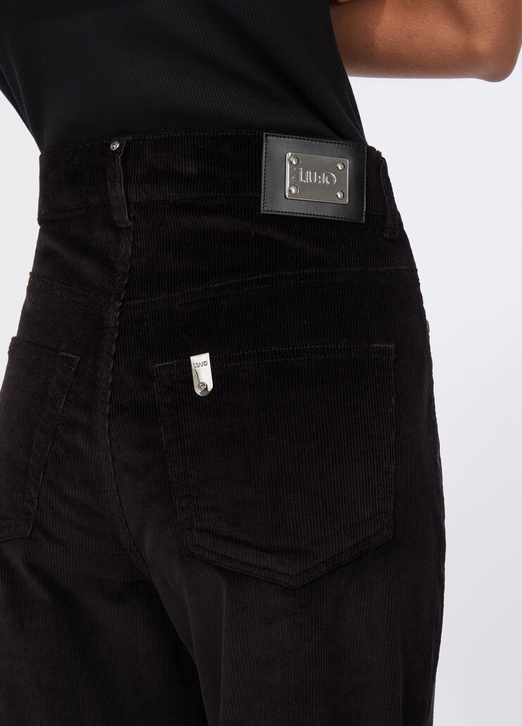 Velvet balloon trousers black Liu Jo - large image number 2