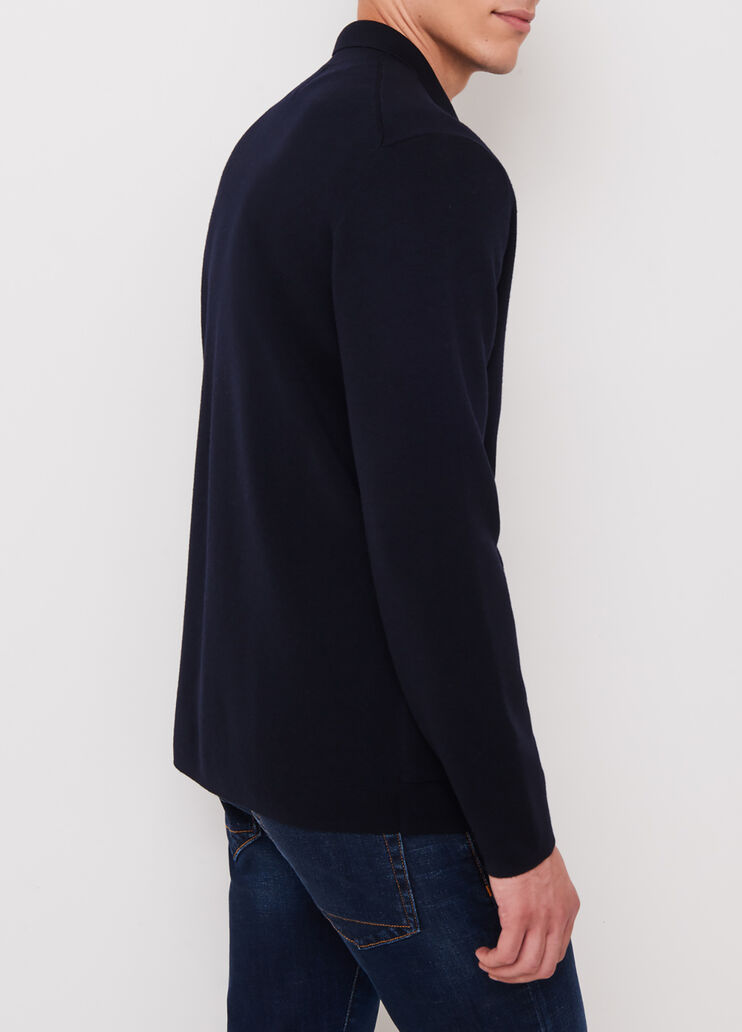 Cardigan avec col Bleu foncé Liu Jo - large image number 1