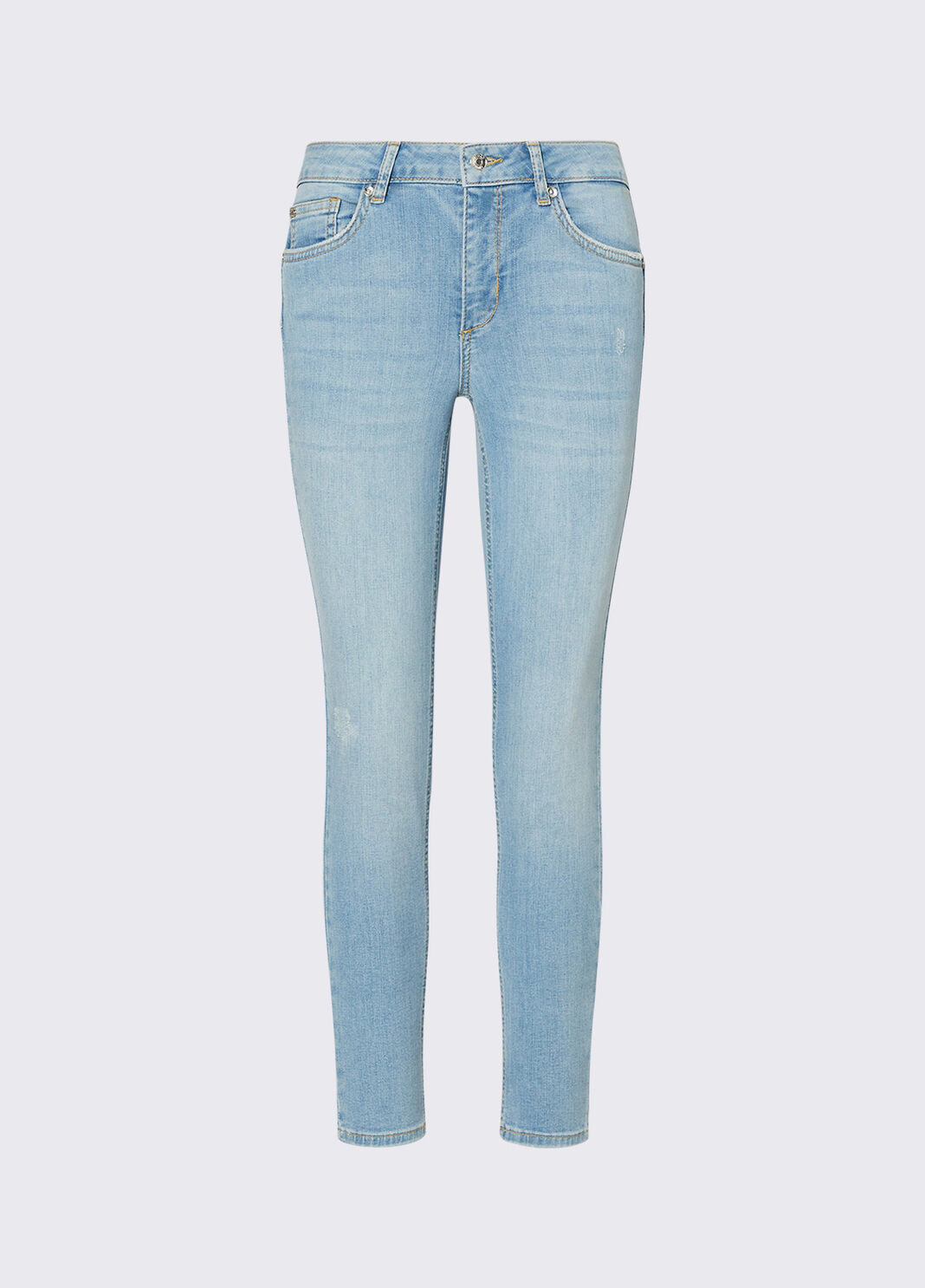 Cropped skinny jeans blue denim Liu Jo - large image number 6