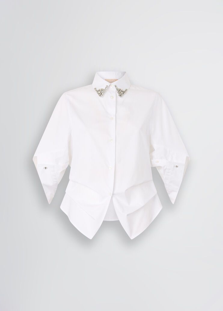 White shirt with bejewelled embellishment white Liu Jo - large image number 6 White shirt with bejewelled embellishment white Liu Jo - large image number 6