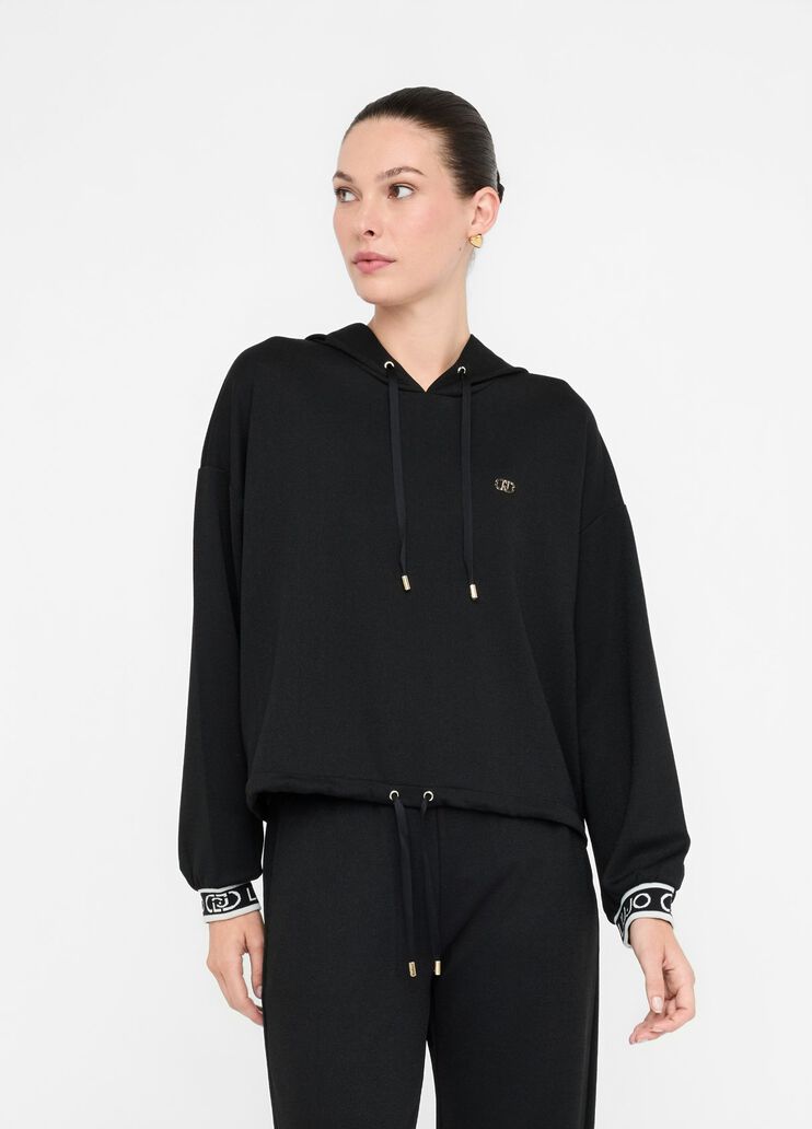 Lurex® hoodie black Liu Jo - medium Lurex® hoodie black Liu Jo - medium