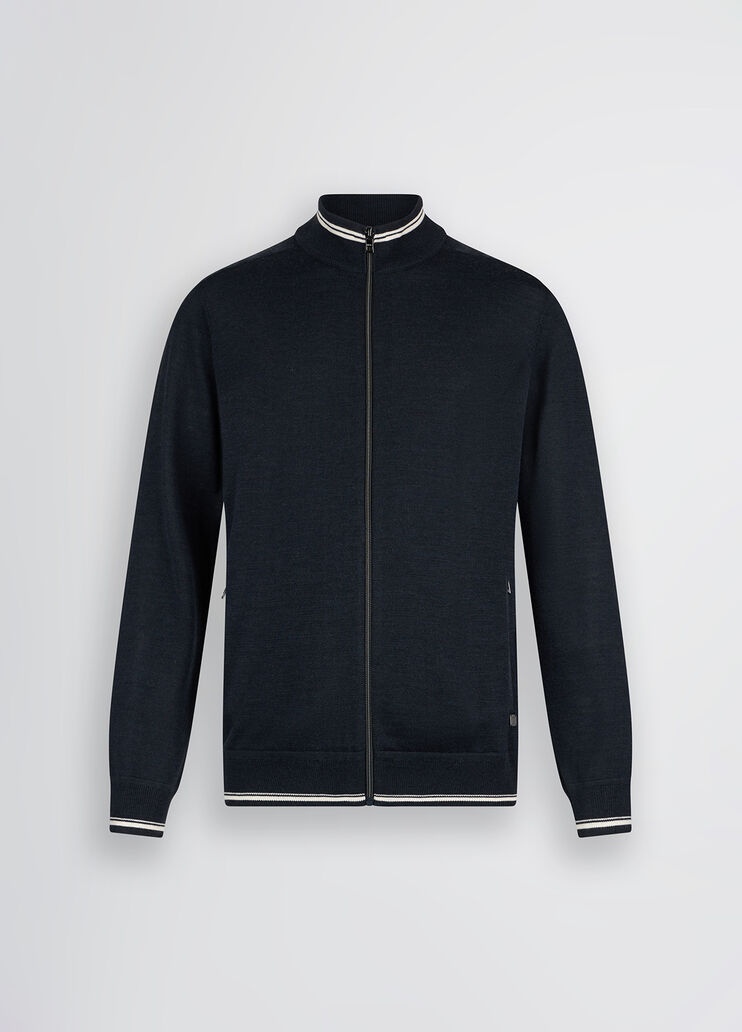 Blue pullover with zip dark blue Liu Jo - large image number 6 Blue pullover with zip dark blue Liu Jo - large image number 6