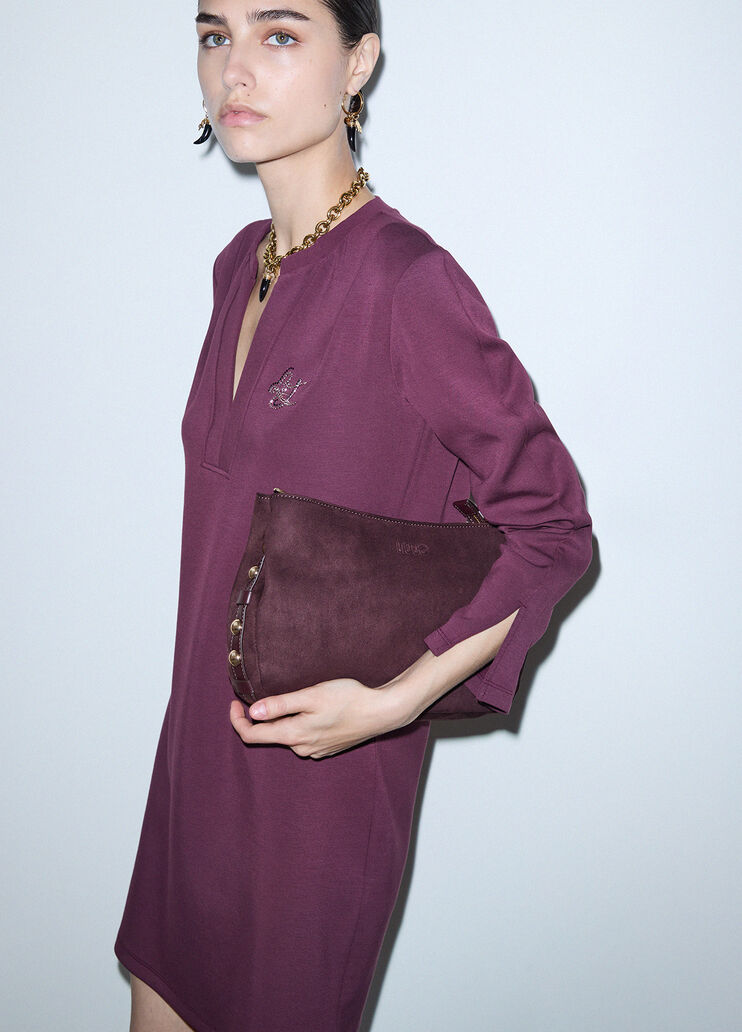 Kurzes Scuba-Kleid Aubergine Liu Jo - medium