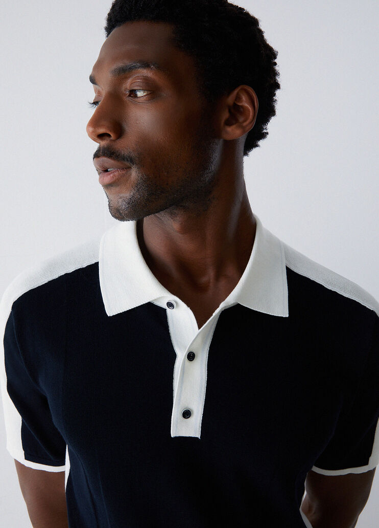 Poloshirt aus Strick Dunkles Denimblau Liu Jo - medium