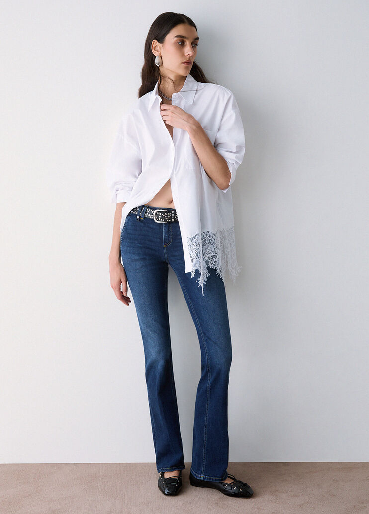 Bootcut-Jeans Stonewash denimblau Liu Jo - medium