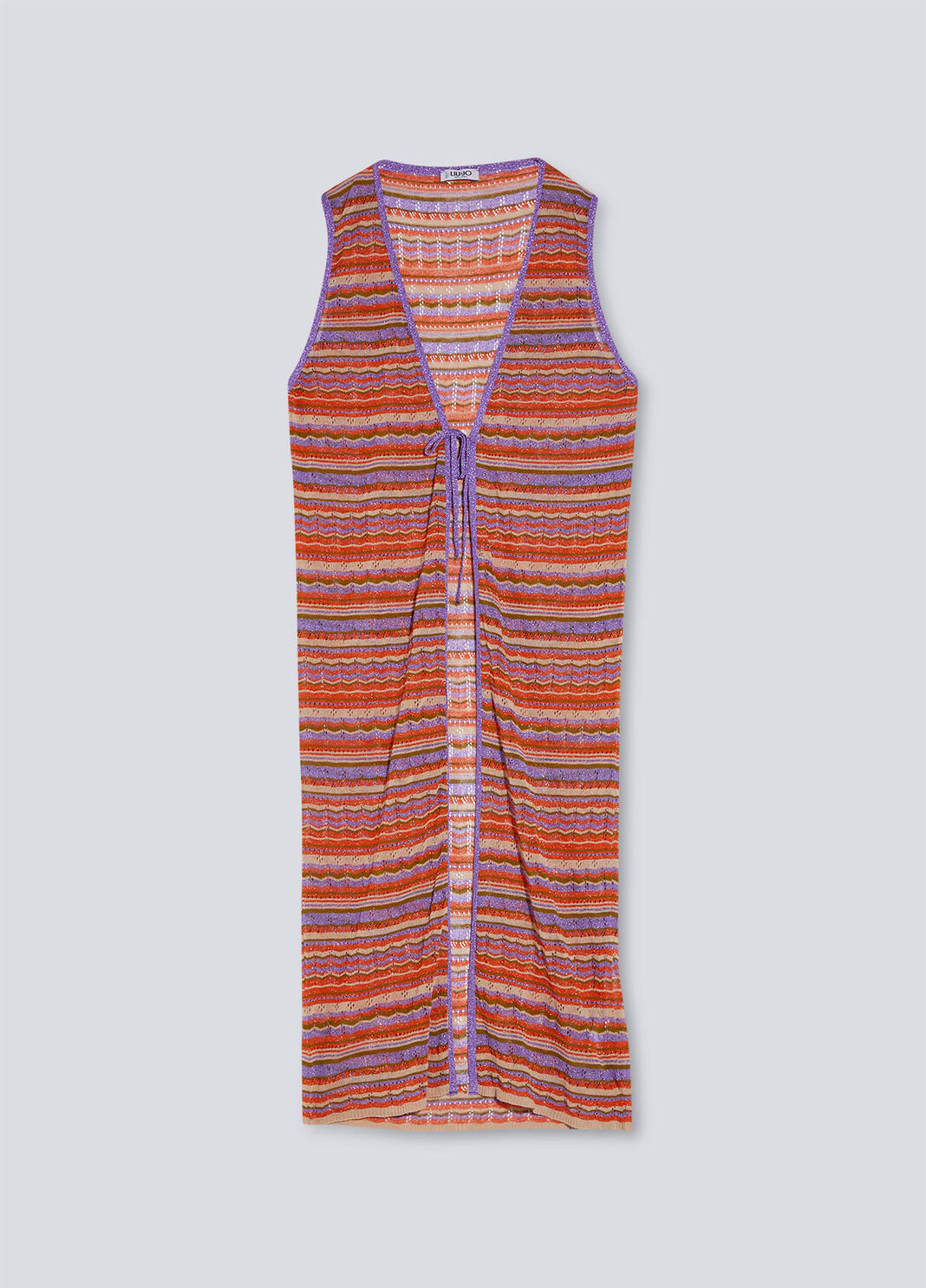 Длинный разноцветный кардиган разноцветный Liu Jo - large image number 4