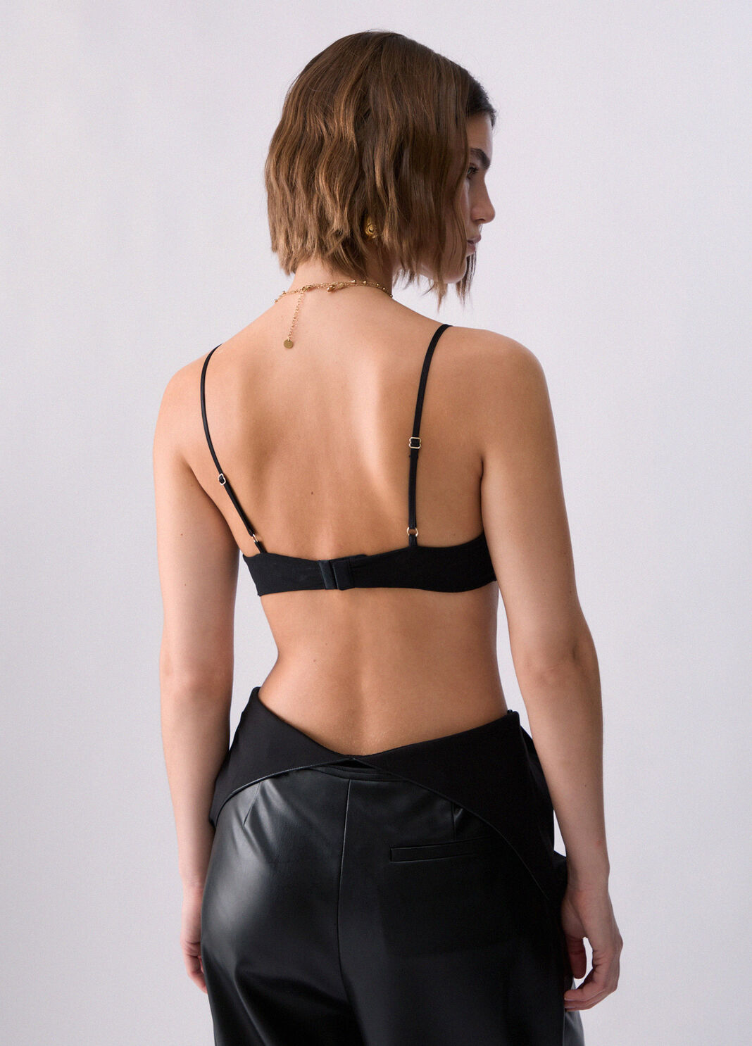 Top en tulle avec broderies bijoux noir Liu Jo - large image number 1