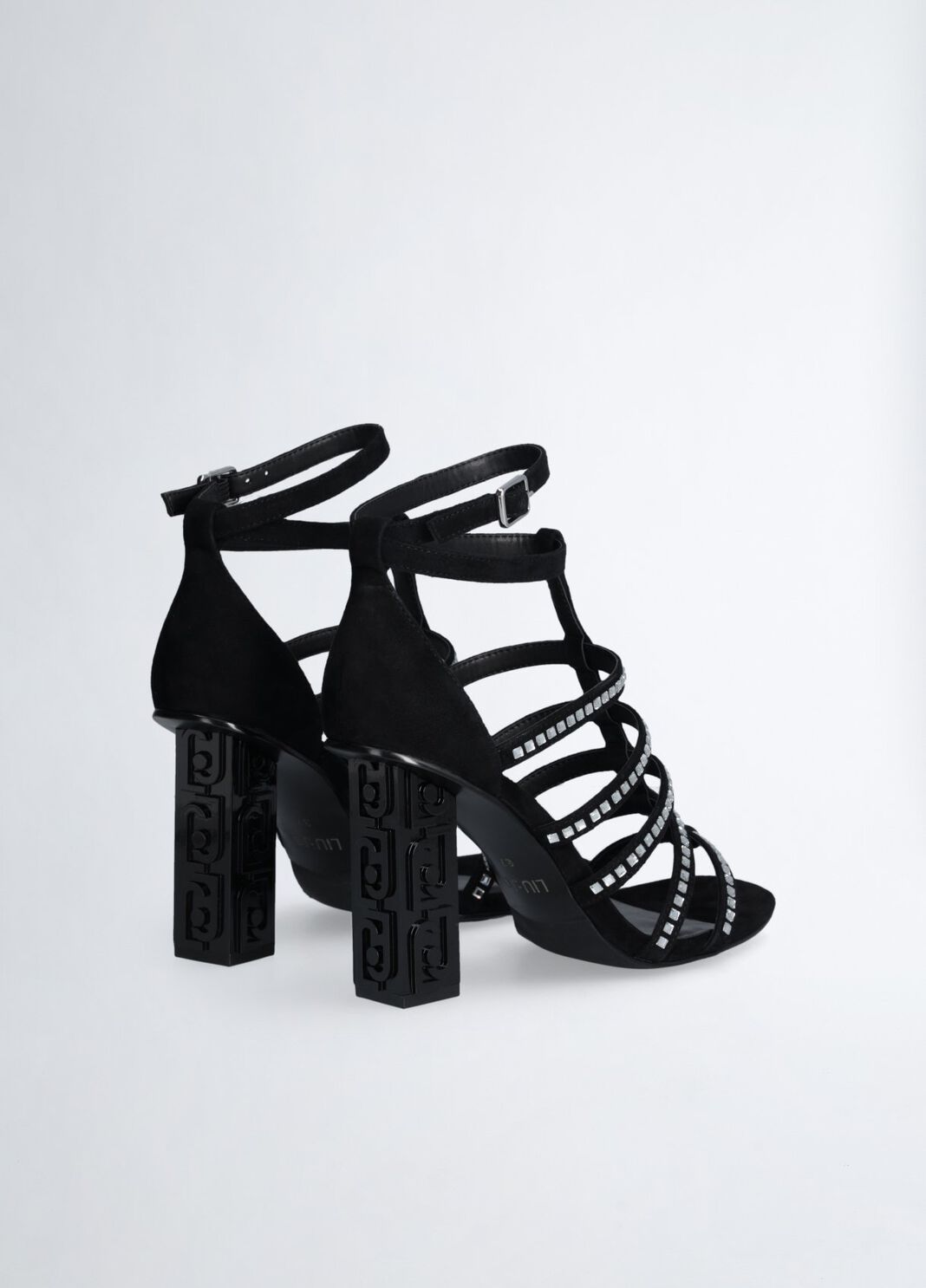 Sandals with branded heel black Liu Jo - large image number 2