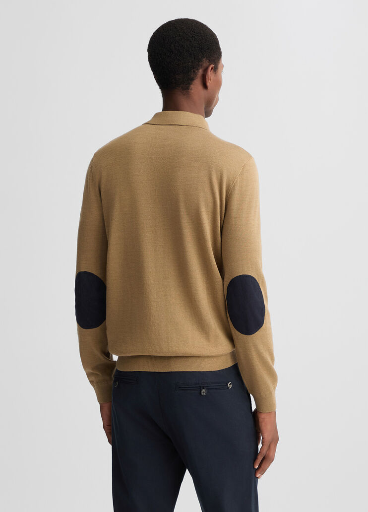 Beige wool-blend polo shirt beige Liu Jo - large image number 1 Beige wool-blend polo shirt beige Liu Jo - large image number 1