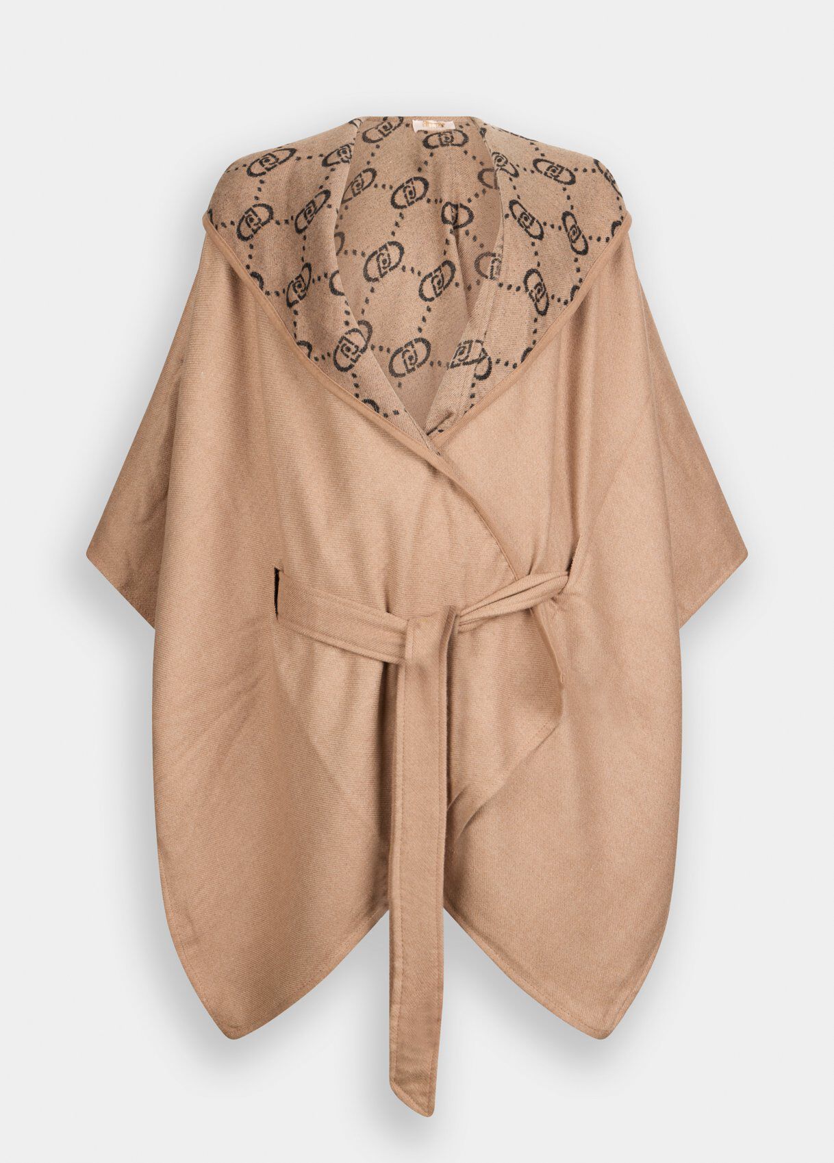 Poncho with hood colour light beige | Liu Jo