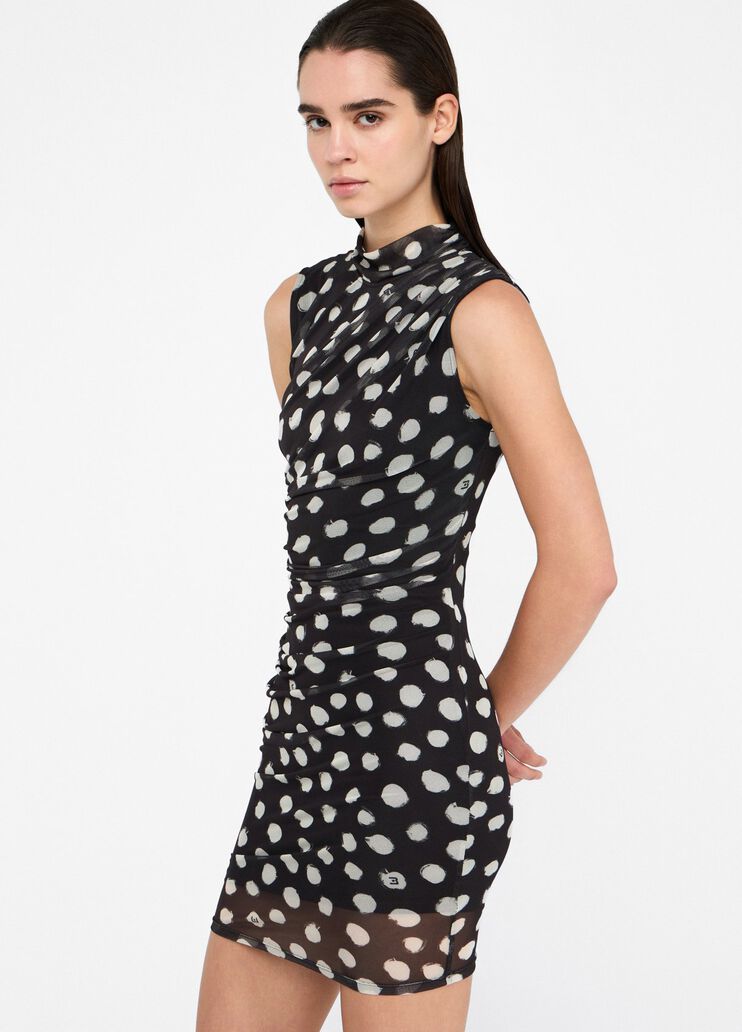 Short polka dot dress black polka-dots Liu Jo - large image number 3 Short polka dot dress black polka-dots Liu Jo - large image number 3