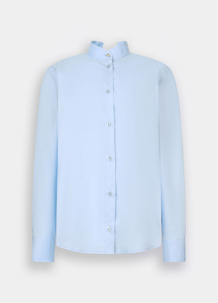 Chemise avec nœud bijou bleu clair Liu Jo - large image number 6