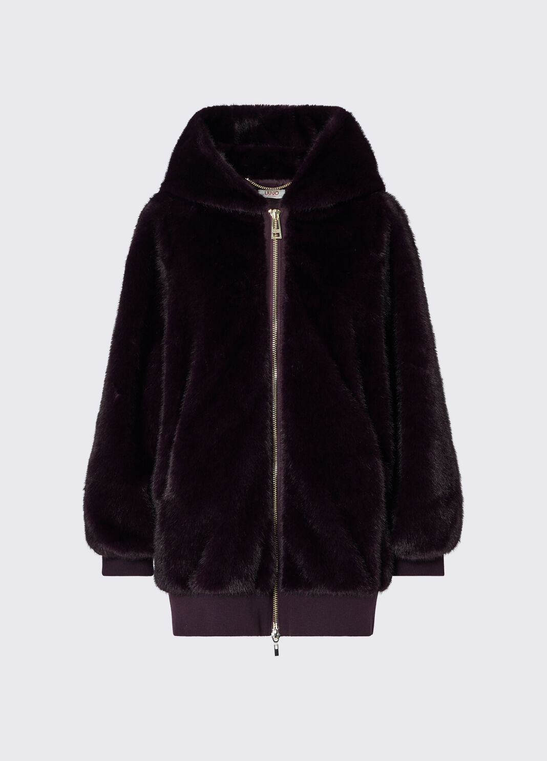 Oversized Teddy Jacket aubergine Liu Jo - large image number 6
