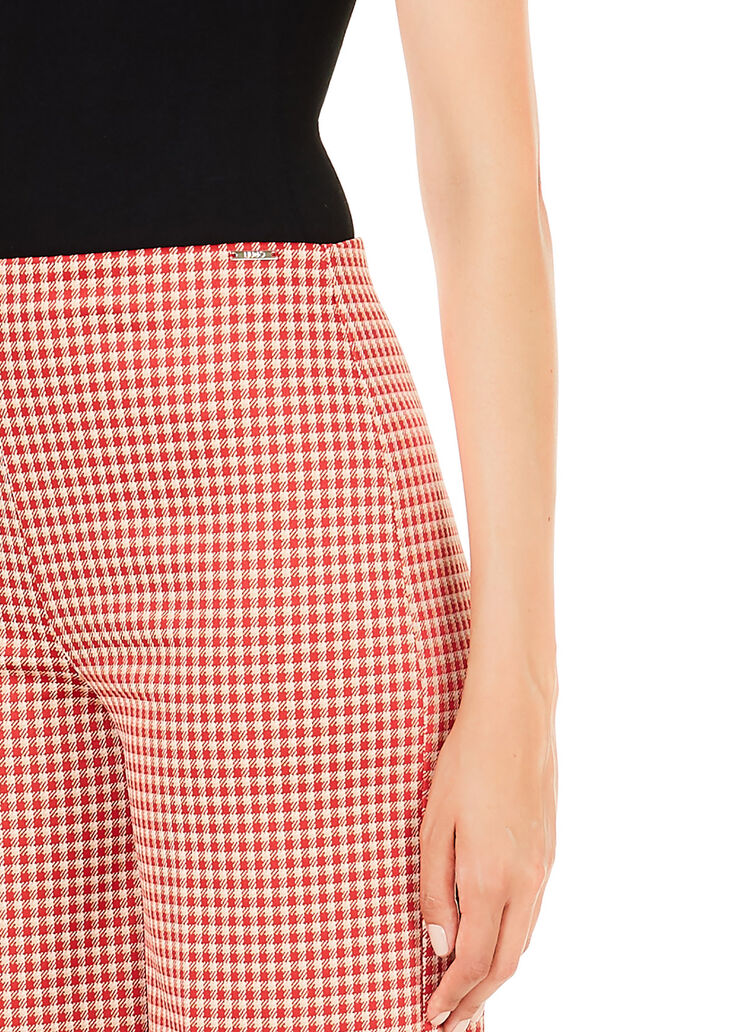 Wide cropped trousers Vichy Red Liu Jo - large image number 2 Wide cropped trousers Vichy Red Liu Jo - large image number 2