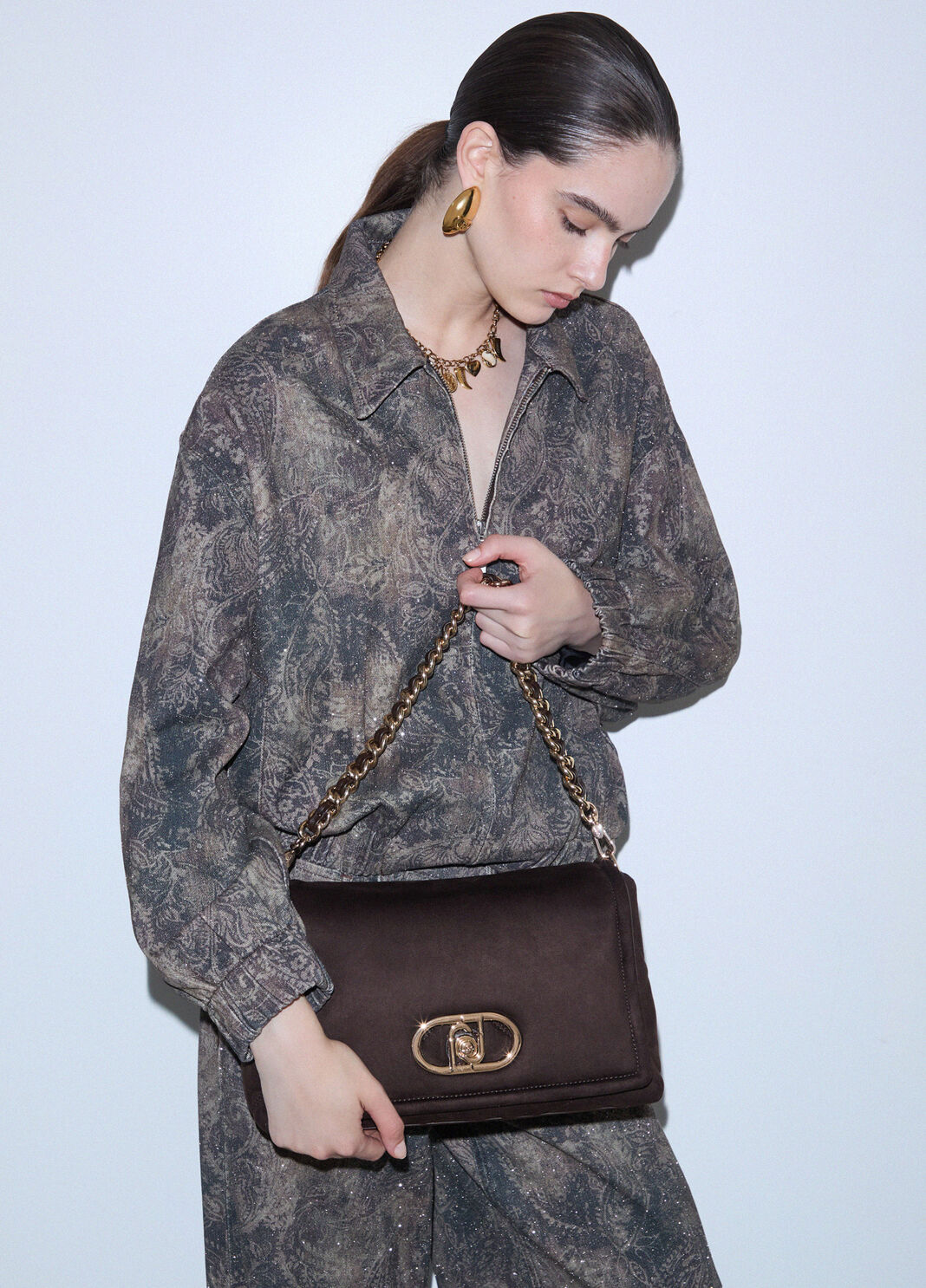 Large LaPuffy bag quilted cocoa Liu Jo - large image number 0