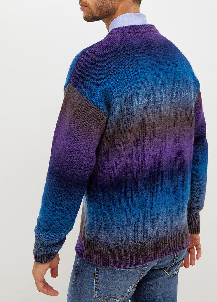 Wollpullover mit Farbverlauf Dunkelblau Liu Jo - large image number 1