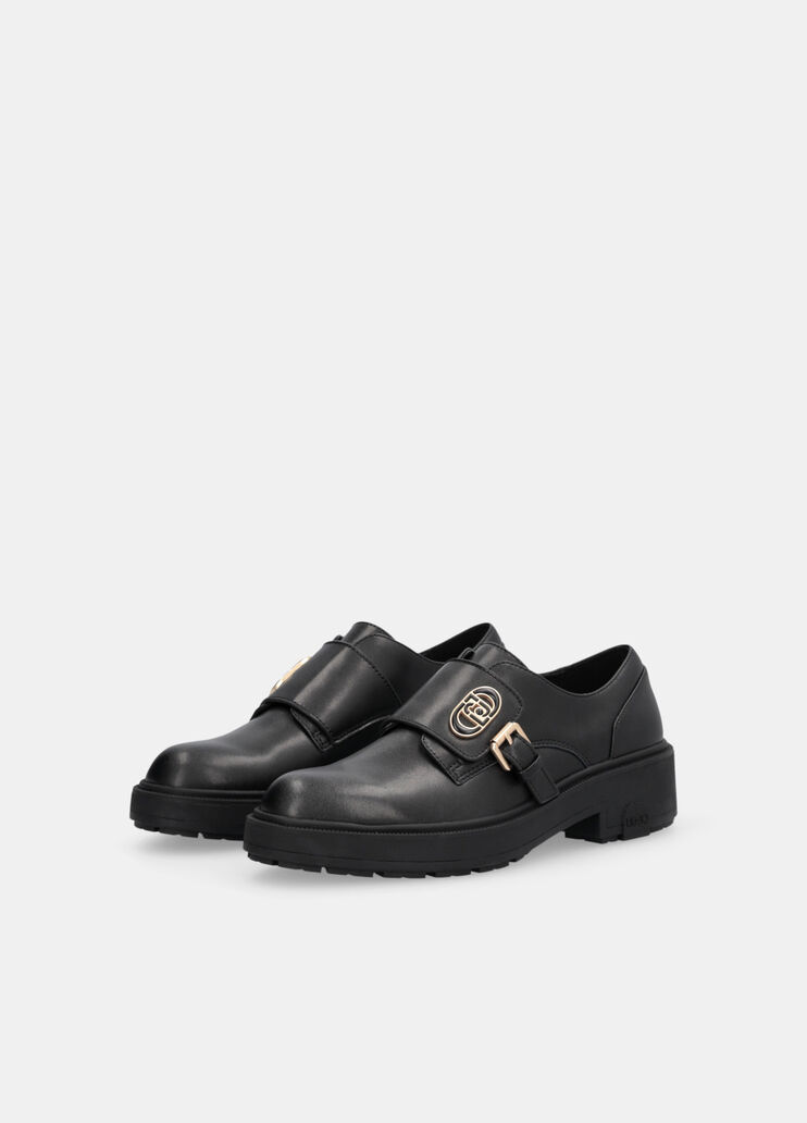 Leather shoes with buckle black Liu Jo - large image number 2