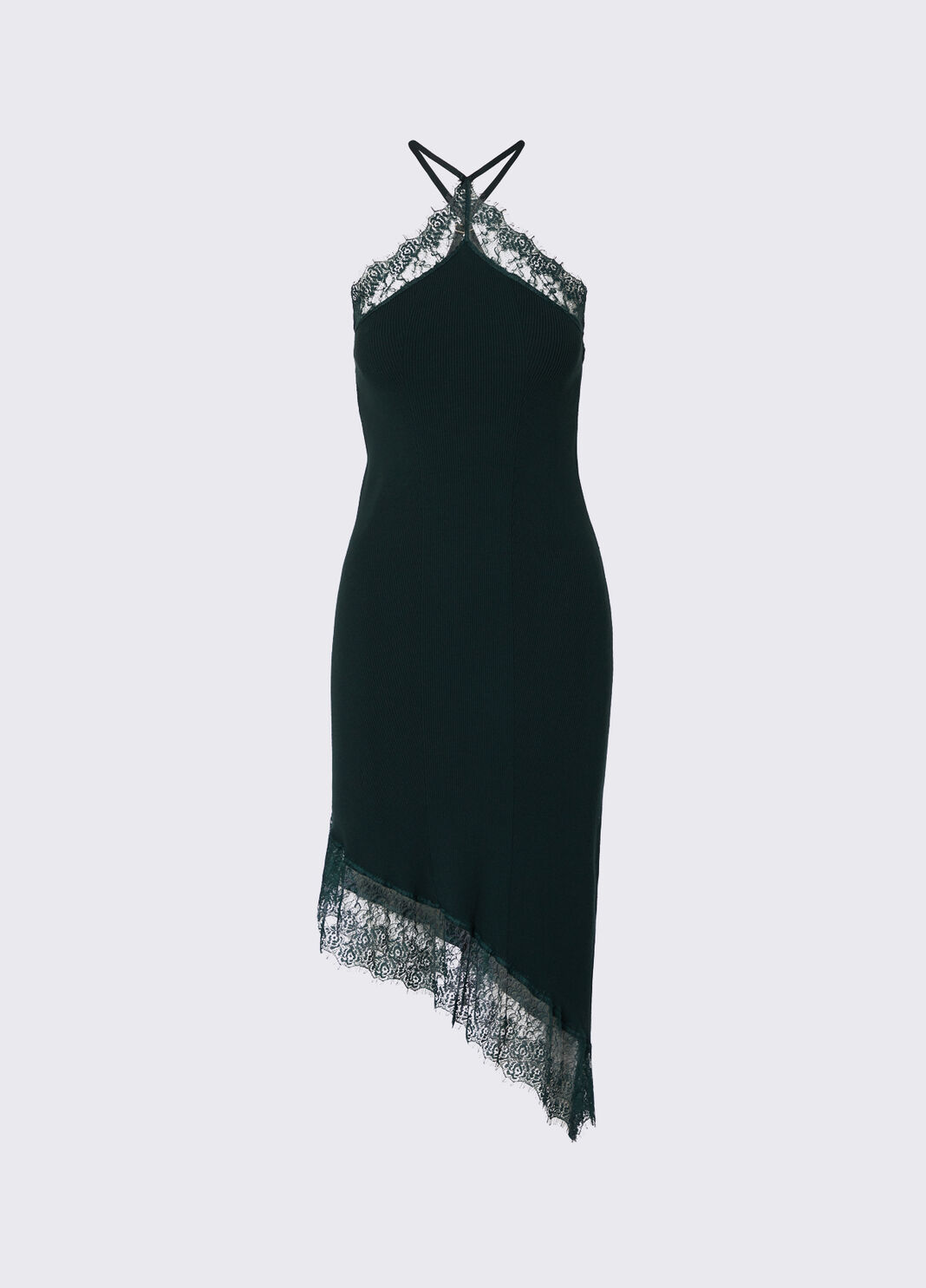 Knit Midi Dress with Lace dark green Liu Jo - large image number 6