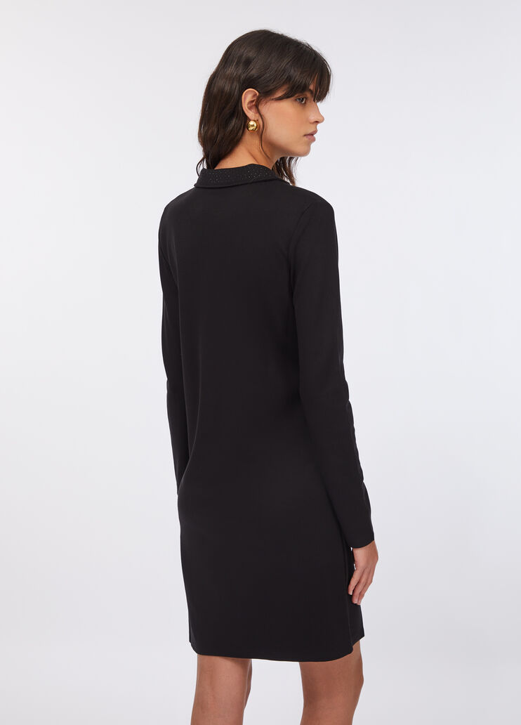 Kurzes Kleid mit Gürtel Schwarz Liu Jo - large image number 1