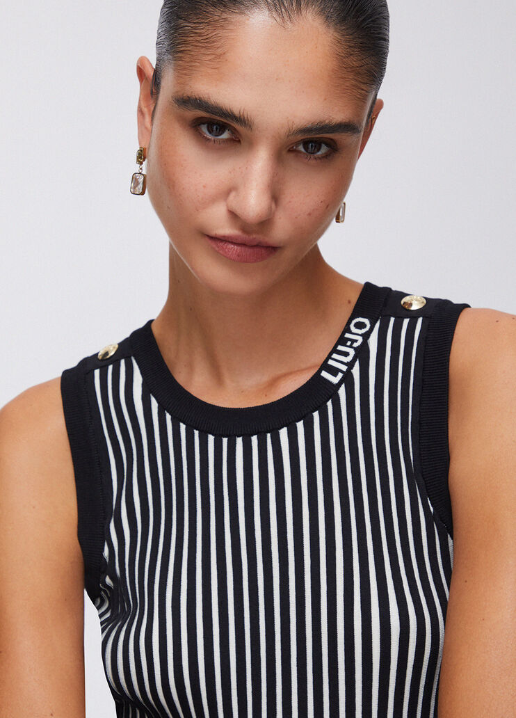 Knit top black Liu Jo - large image number 4