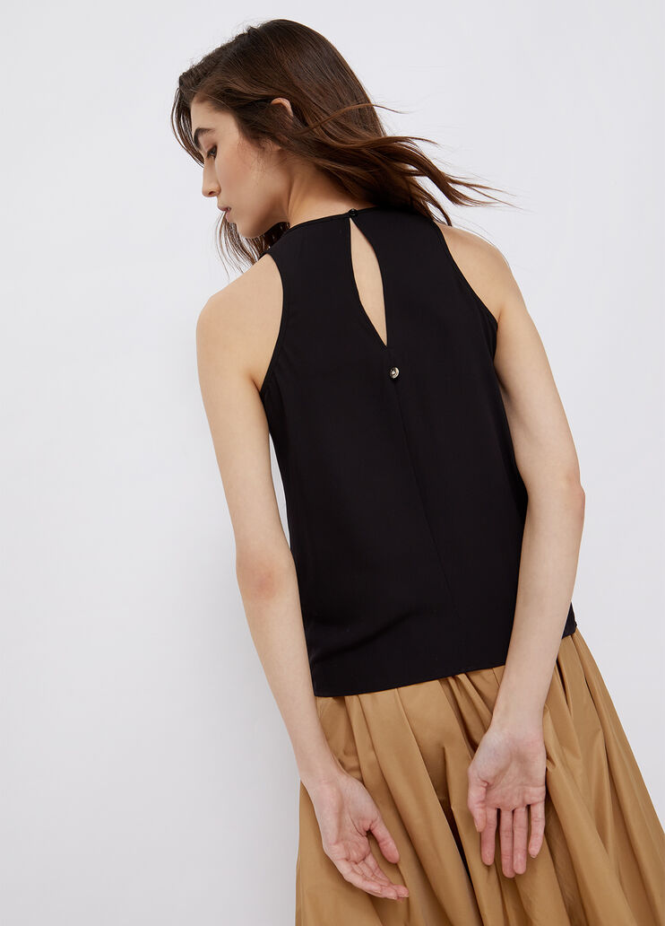 Eco-friendly top black Liu Jo - large image number 1 Eco-friendly top black Liu Jo - large image number 1