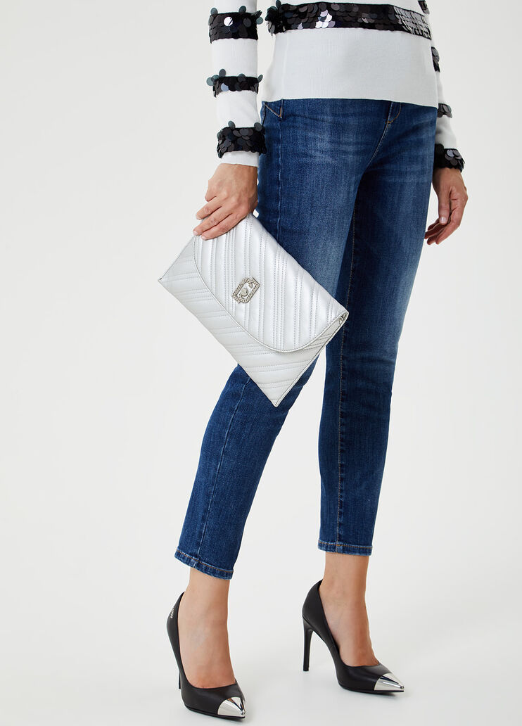Pochette matelassée Argent Liu Jo - large image number 4