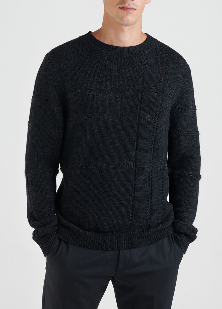 Jumper with inlay Dark Grey Liu Jo - large image number 0