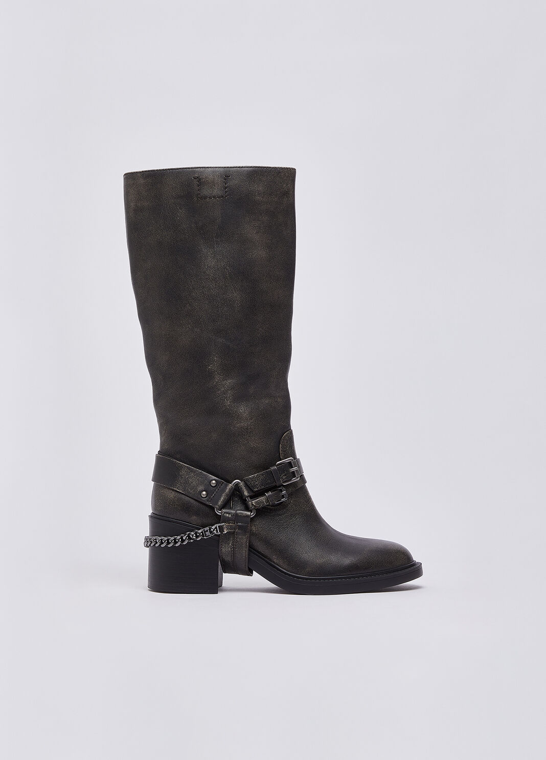 High boots in brushed leather black Liu Jo - large image number 1