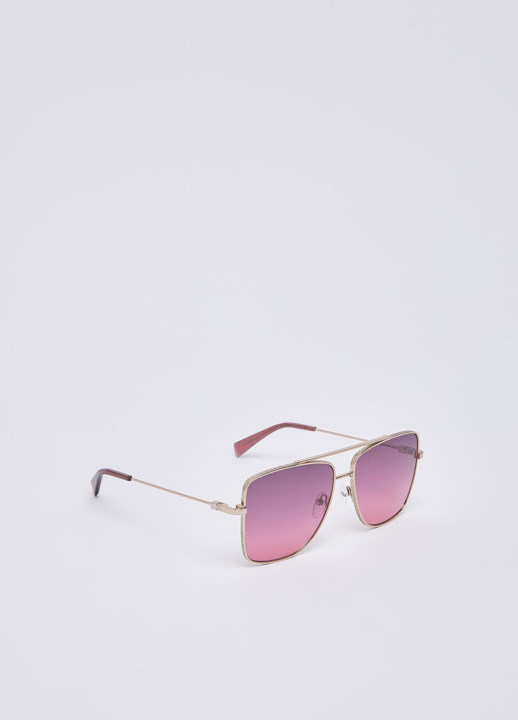 Lunettes de soleil aviateur oversize violet Liu Jo - medium