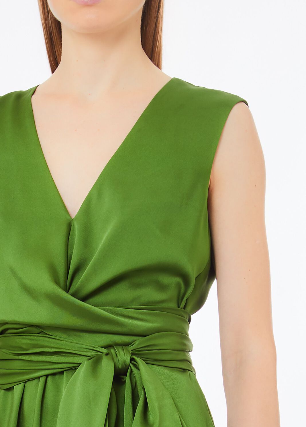 Belted twill dress green Liu Jo - large image number 2