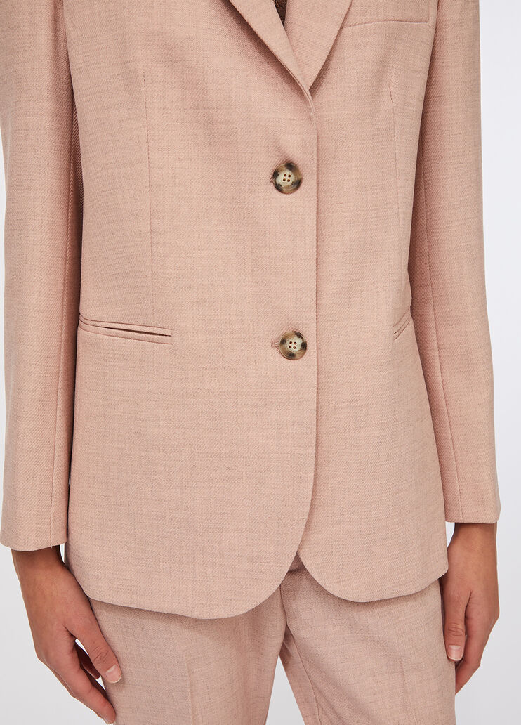 Blazer de tejido jaspeado rosa Liu Jo - large image number 3